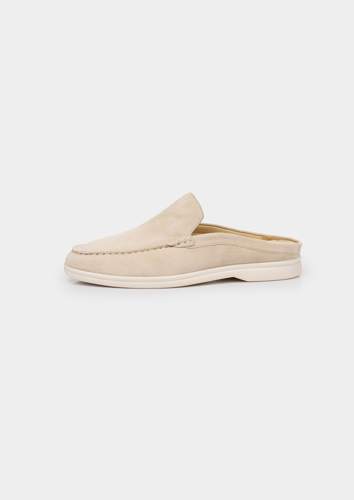 Ivory Marina Suede Slipper | Roccella
