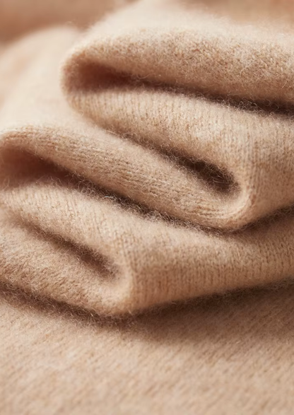 Premium Cashmere Two Tone Zipper Polo | Roccella