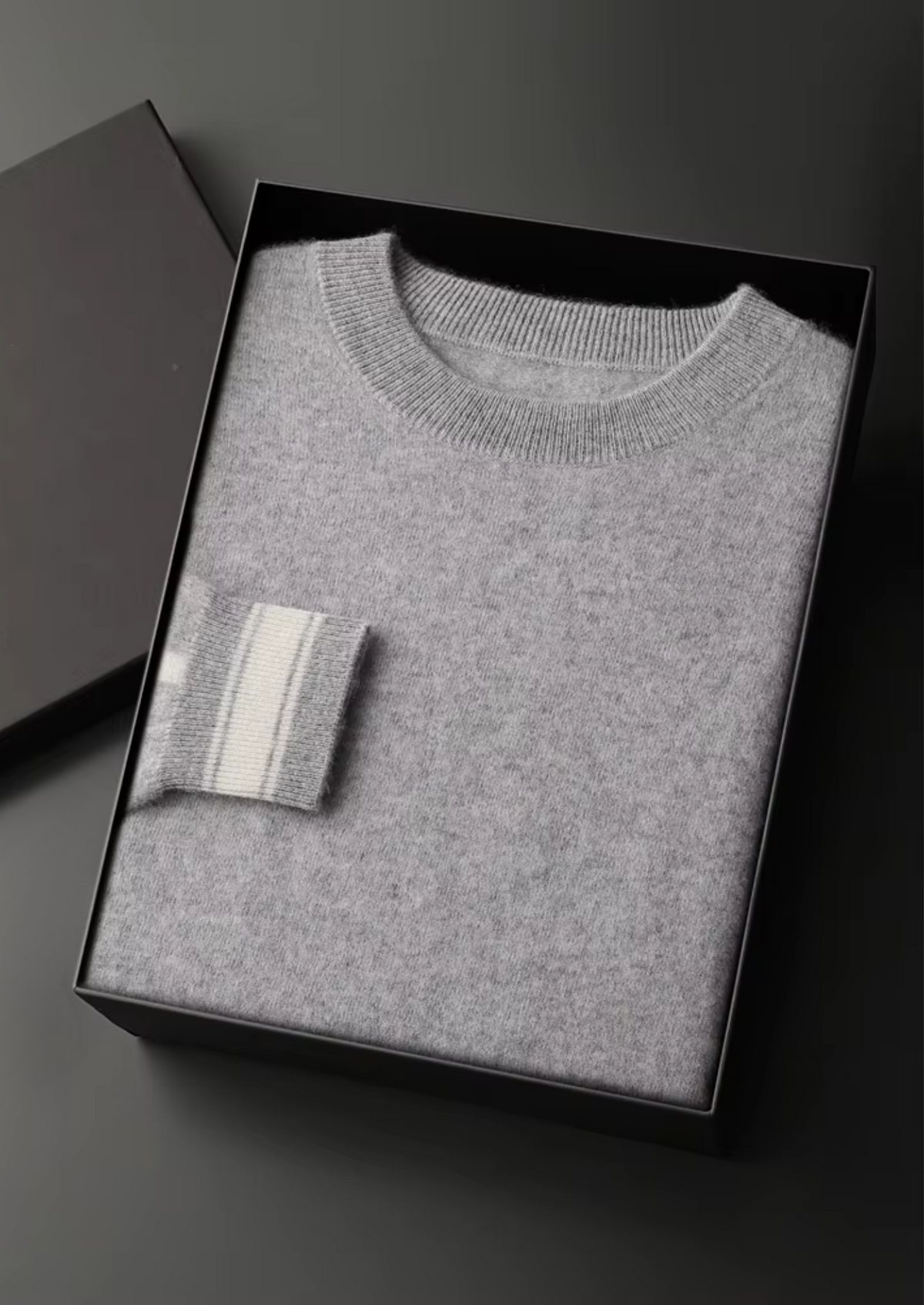 Premium Cashmere Light Gray Vienna Leisure Set | Roccella