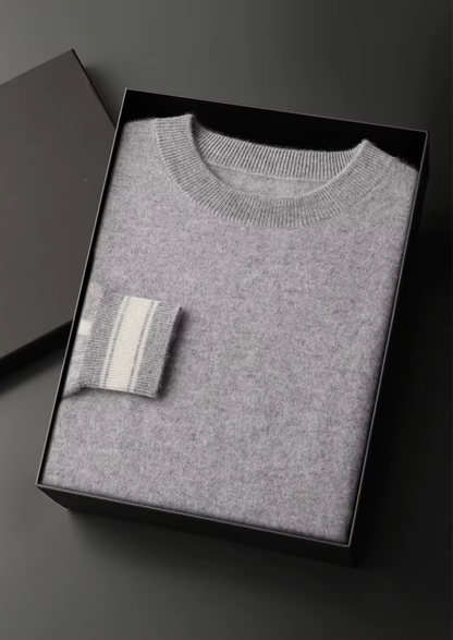 Premium Cashmere Light Gray Vienna Leisure Set | Roccella