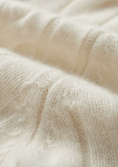 Pure Extra-Fine Merino Wool Dual-Zip Cable Cardigan | Roccella