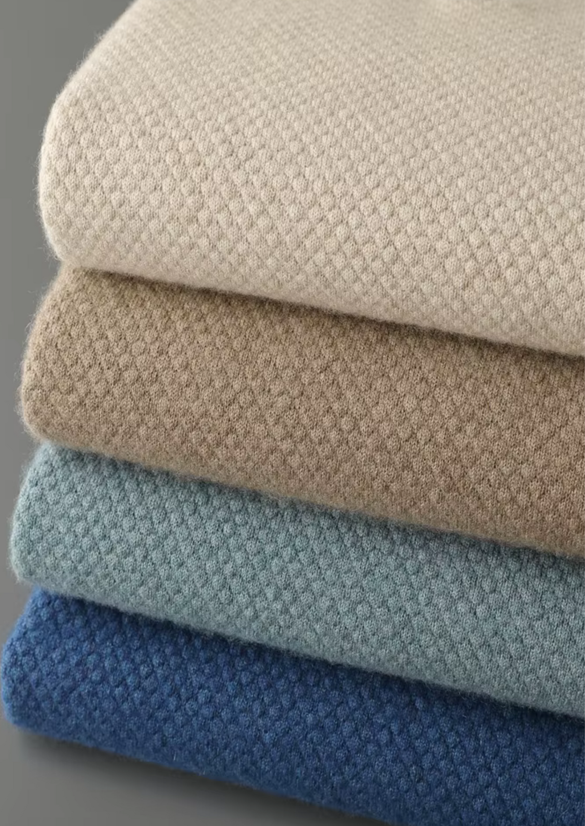 Premium Cashmere Textured Sweater Polo | Roccella