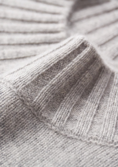 Pure Cashmere Mockneck Sweater | Roccella