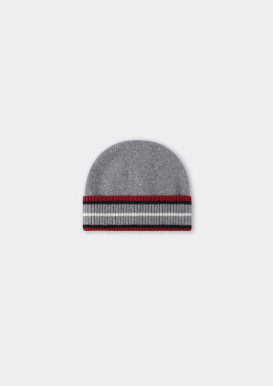 Light Gray Merino Wool Wintertime Beanie | Roccella