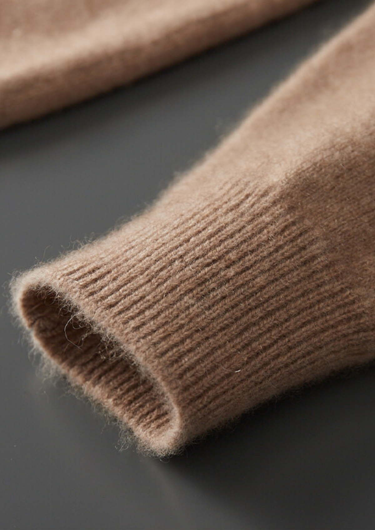 Pure Cashmere Beige Button Sweater | Roccella