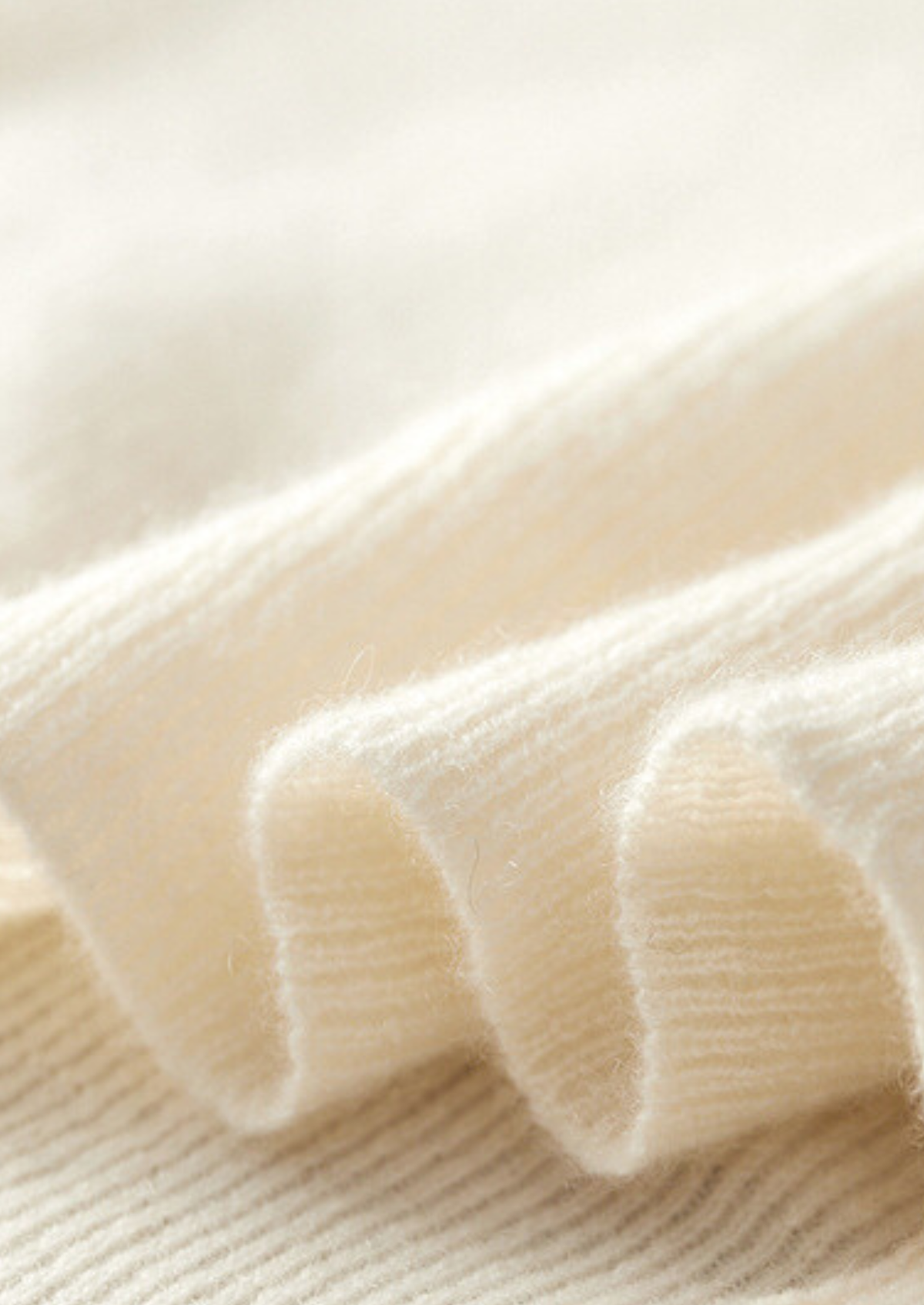 Pure Cashmere Ivory Body Warmer Vest | Roccella