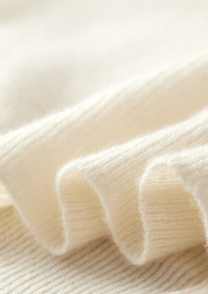 Pure Cashmere Ivory Body Warmer Vest | Roccella