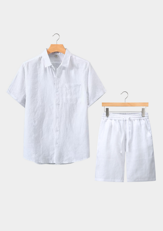 Dolcevita Shortsleeve Summer Set - White | Roccella