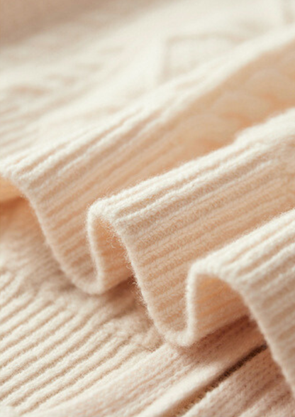 Pure Extra-Fine Merino Wool Wintertime Zipper Hoodie | Roccella