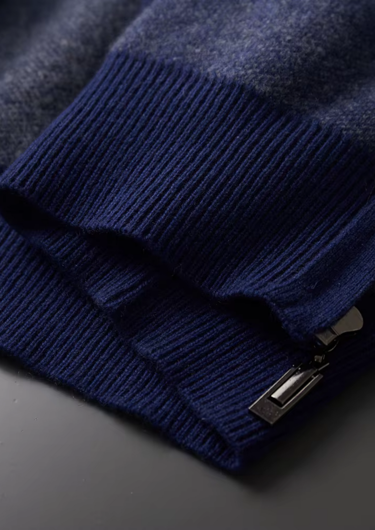 Premium Cashmere Navy Blue Torino Leisure Set | Roccella