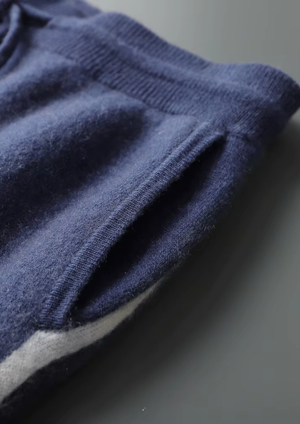 Premium Cashmere Navy Blue Milano Leisure Set | Roccella