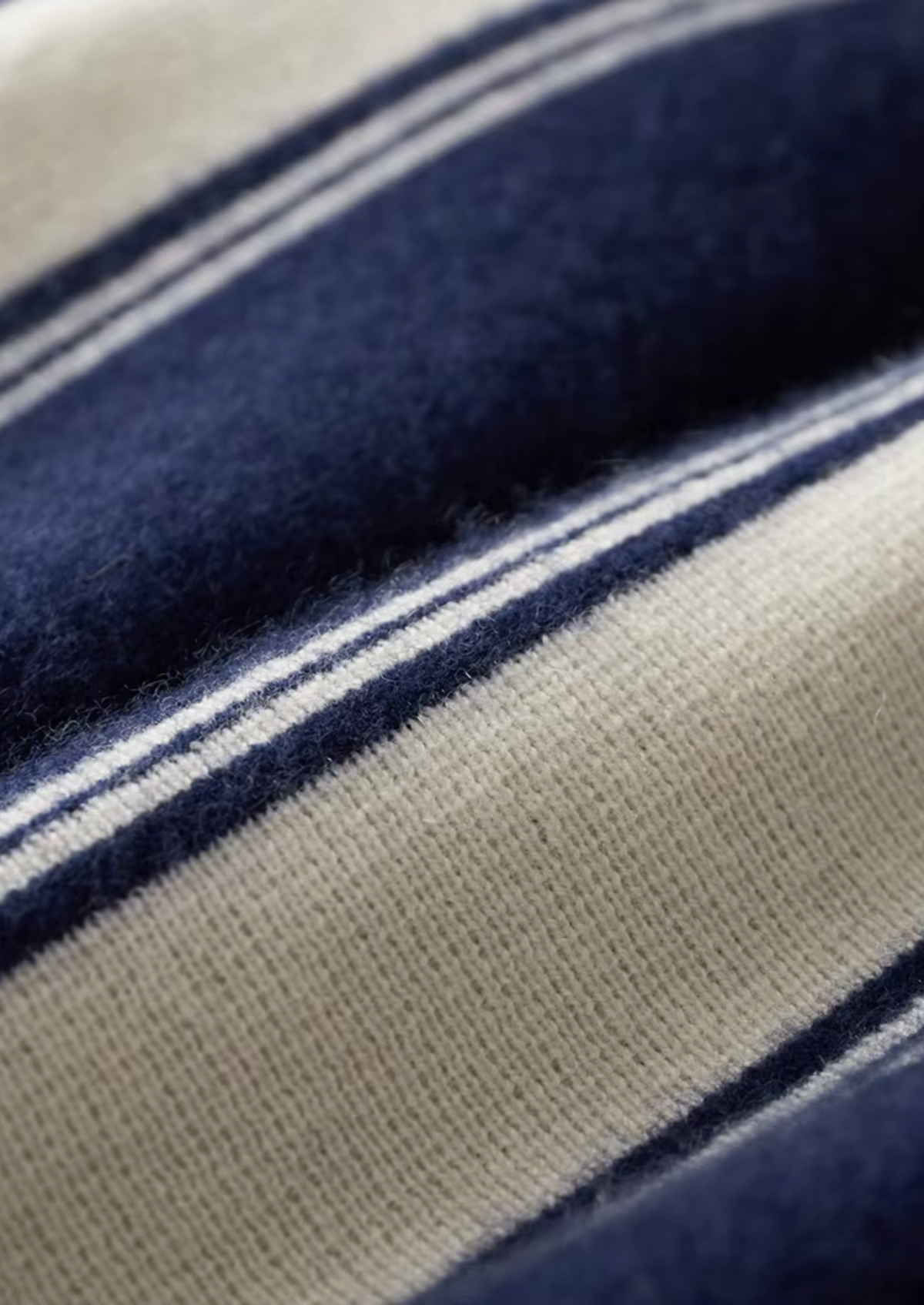 Pure Extra-Fine Merino Wool Navy Blue Damien Set | Roccella