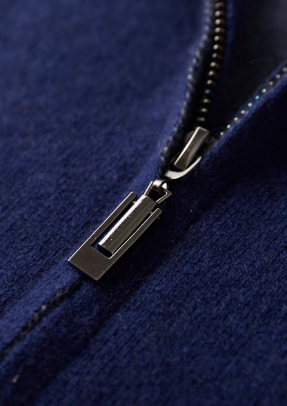 Premium Cashmere Navy Blue Torino Leisure Set | Roccella