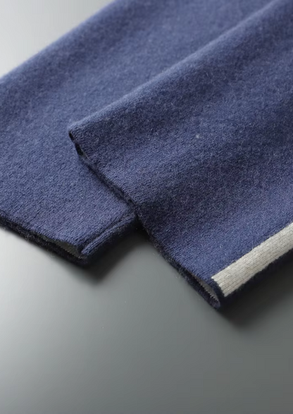 Premium Cashmere Navy Blue Milano Leisure Set | Roccella