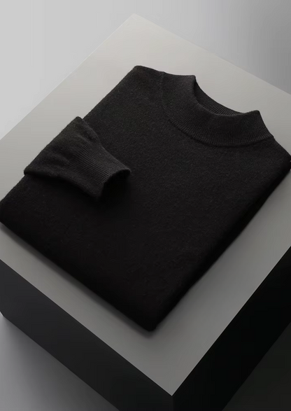 Pure Extra-Fine Merino Wool Classic Mockneck | Roccella