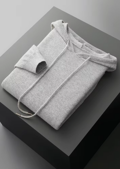Pure Extra-Fine Merino Wool Light Gray Savro Set | Roccella