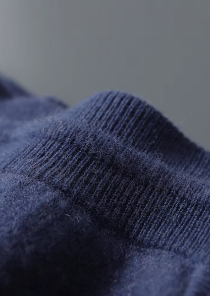 Premium Cashmere Navy Blue Milano Leisure Set | Roccella