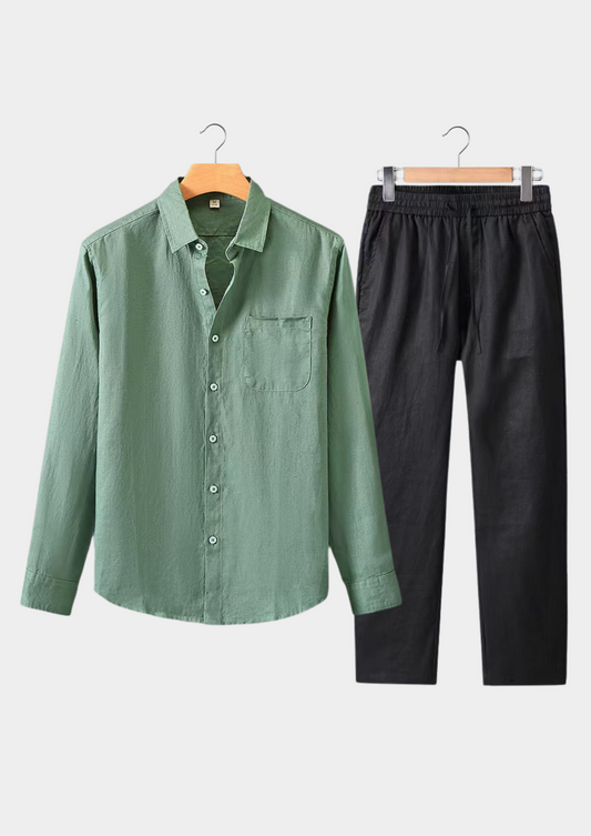 Dolcevita Longsleeve Summer Set - Green/black | Roccella
