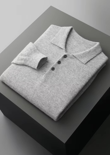 Pure Extra-Fine Merino Wool Classic Sweater Polo | Roccella