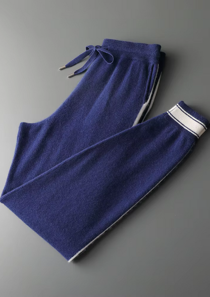 Premium Cashmere Navy Blue Vienna Leisure Set | Roccella