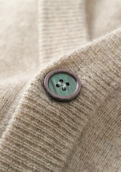 Pure Extra-Fine Merino Wool Essential Cardigan | Roccella