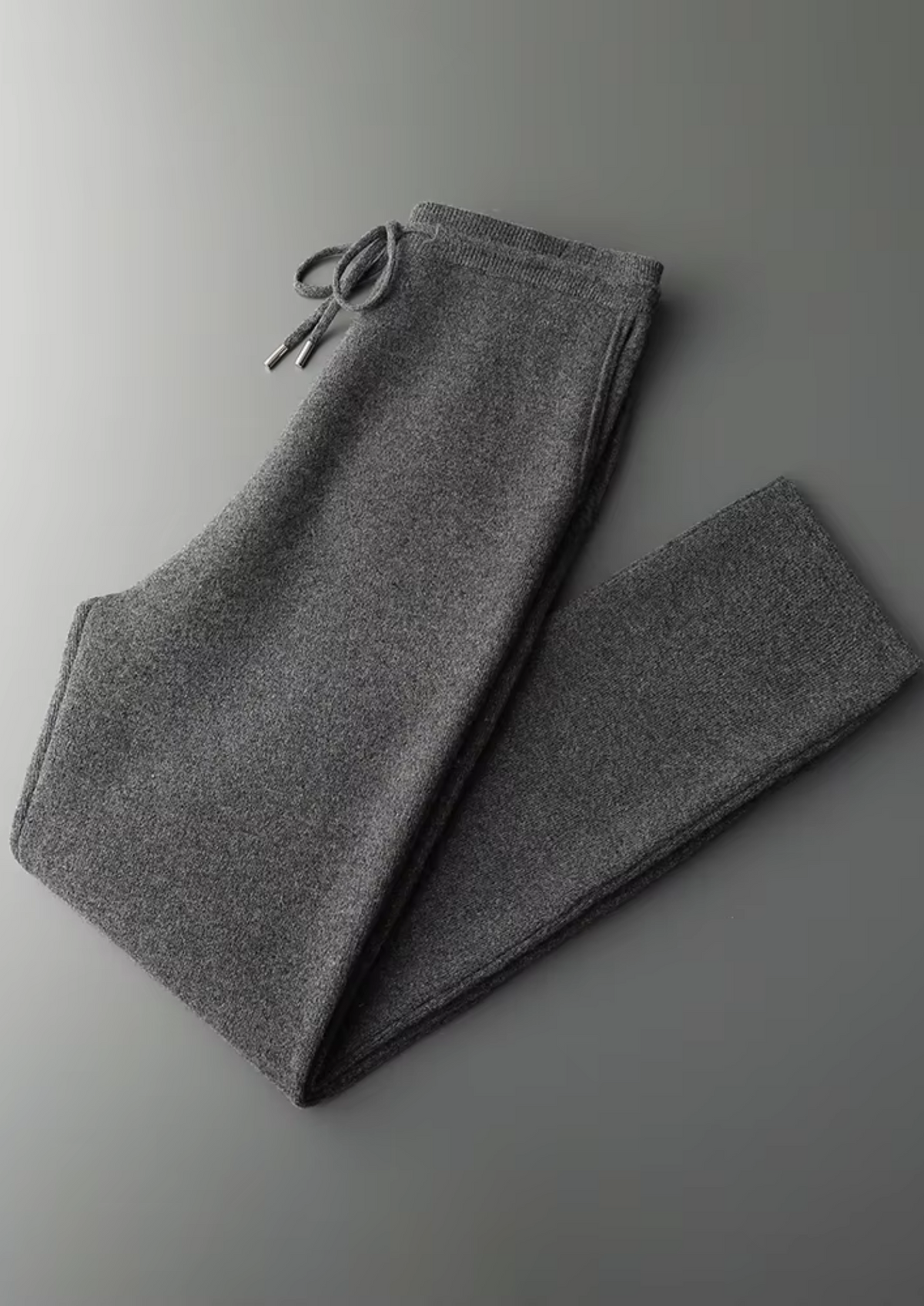 Pure Extra-Fine Merino Wool Dark Gray Arvo Set | Roccella