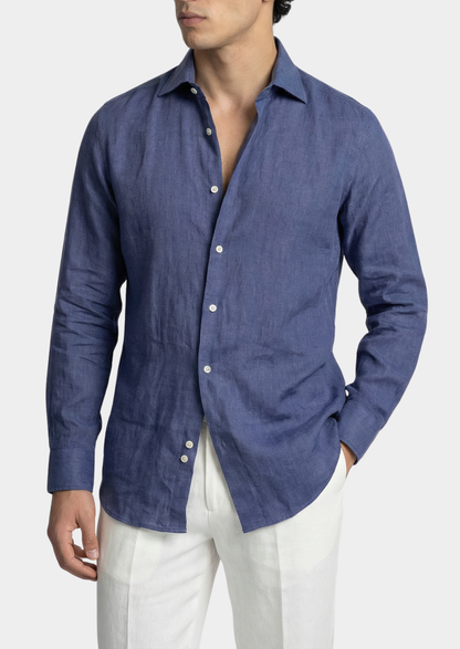 Portofino Coastal Shirt - Blue | Roccella