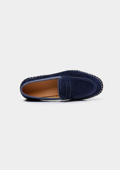 Penny Seaside Espadrilles - Navy Blue | Roccella