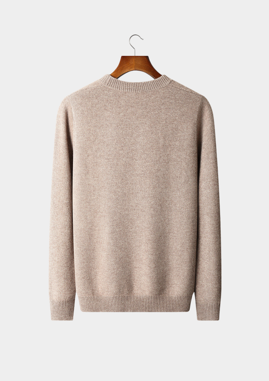 Pure Extra-Fine Merino Wool Cable Crewneck | Roccella