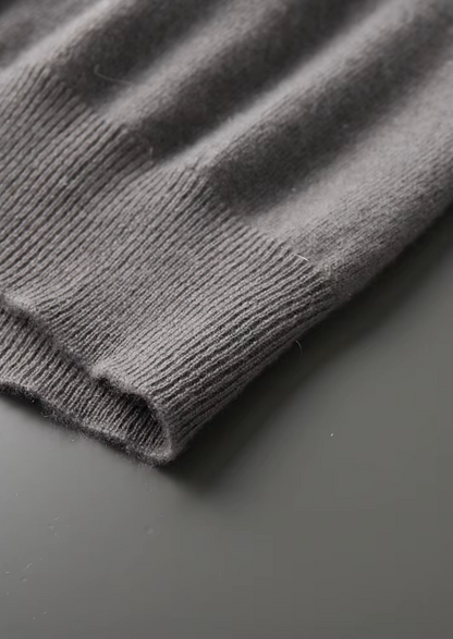 Premium Cashmere Mock Neck T-Shirt | Roccella