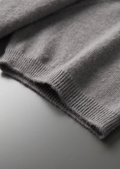 Premium Cashmere Mock Neck T-Shirt | Roccella