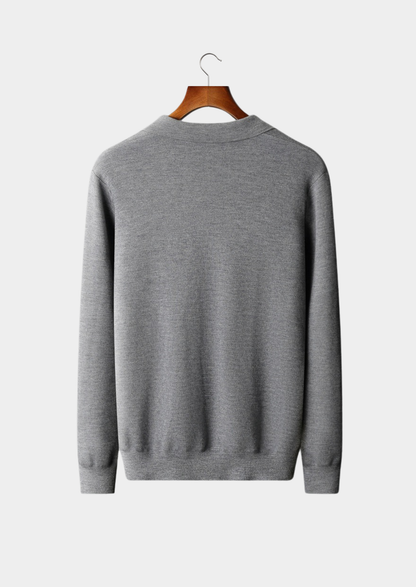 Premium Cashmere Buttonless Sweater Polo | Roccella