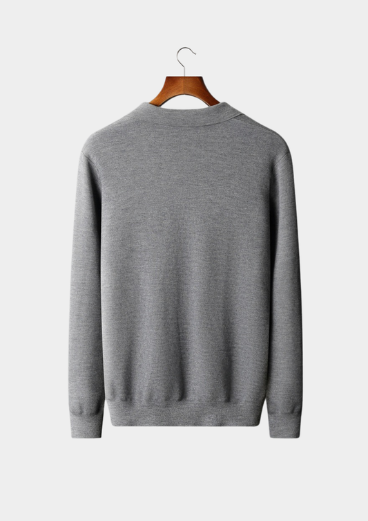 Premium Cashmere Buttonless Sweater Polo | Roccella