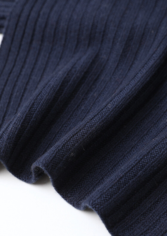Pure Extra-Fine Merino Wool Wintertime Essentials - Navy Blue | Roccella