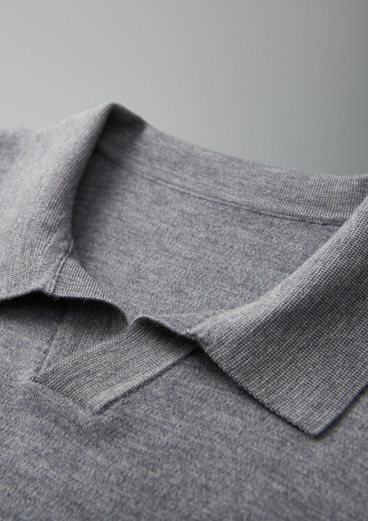Premium Cashmere Buttonless Sweater Polo | Roccella