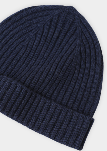 Pure Extra-Fine Merino Wool Wintertime Essentials - Navy Blue | Roccella