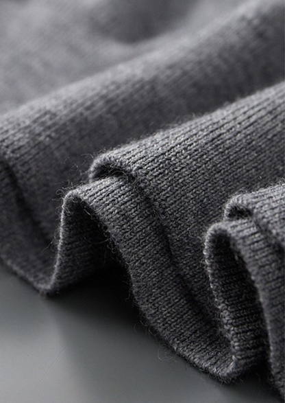 Premium Cashmere Buttonless Sweater Polo | Roccella