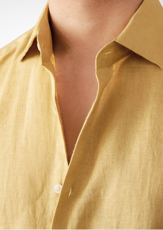 Portofino Coastal Shirt - Yellow | Roccella
