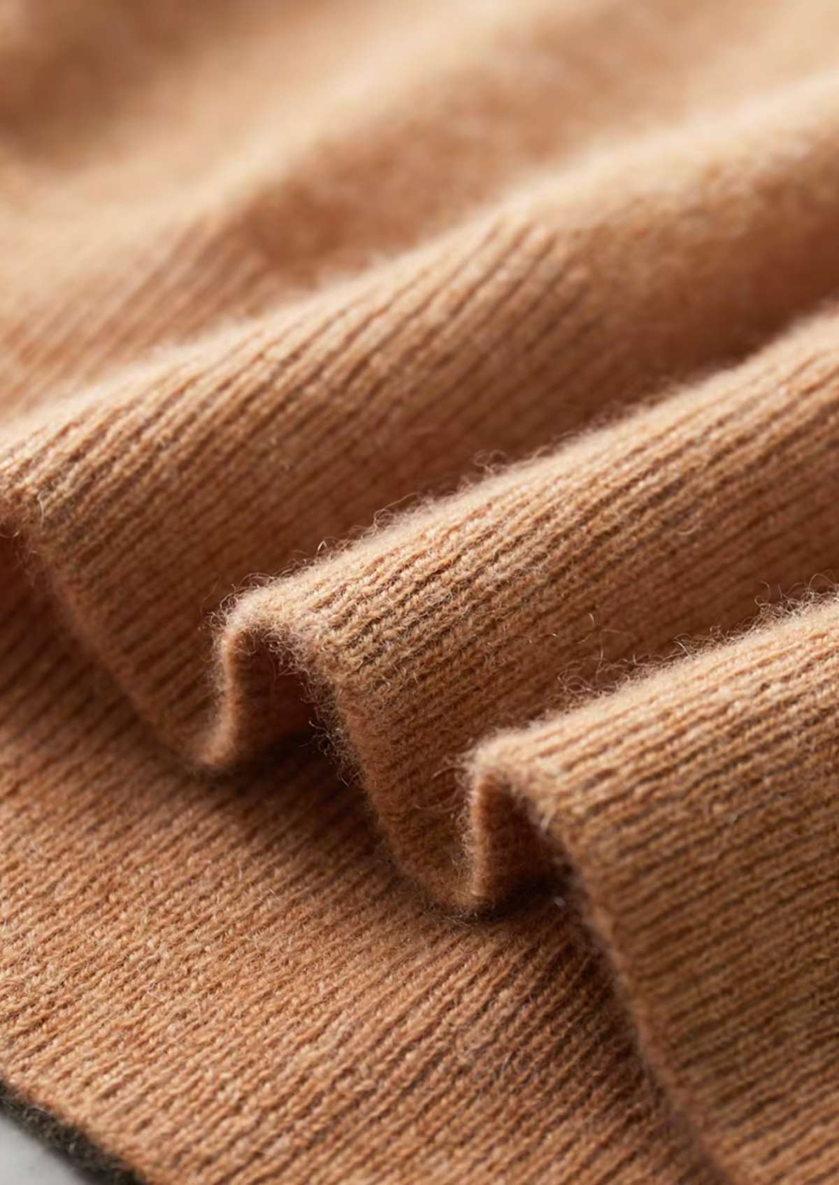 Premium Cashmere Classic Crewneck T-Shirt - Honey Mustard | Roccella