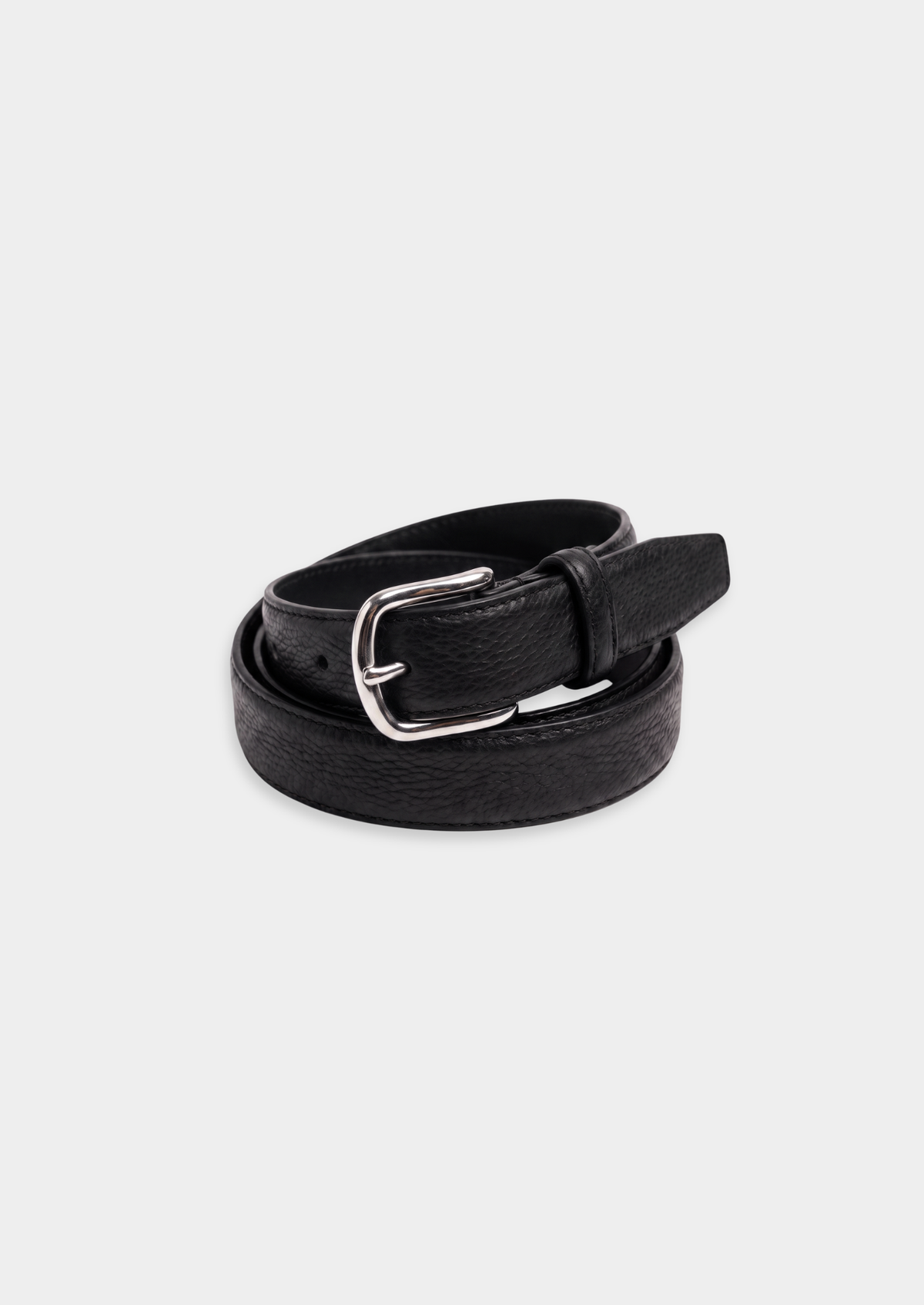 Black Essential Leather Belt | Roccella