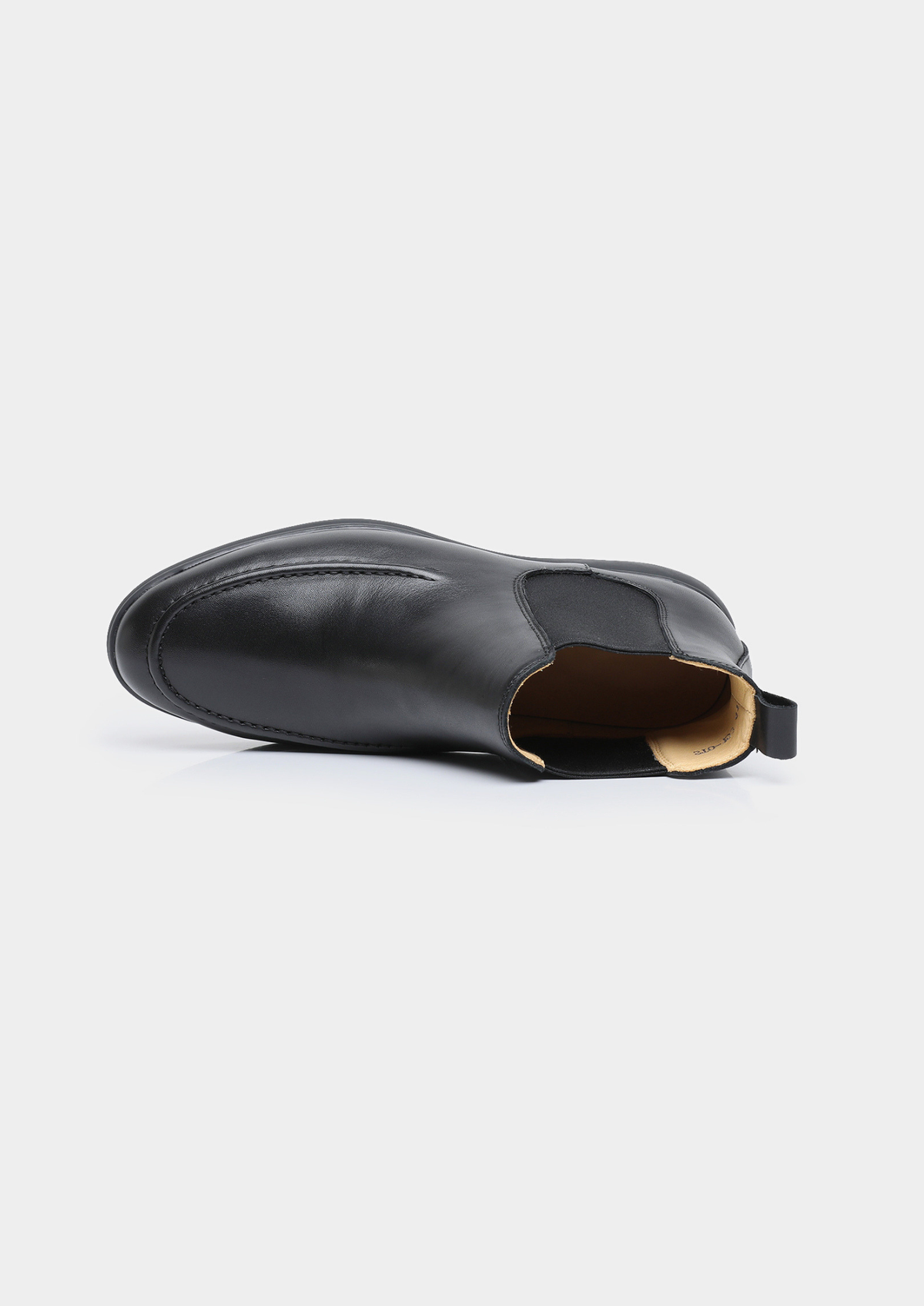 Black Leather Chelsea Boot | Roccella