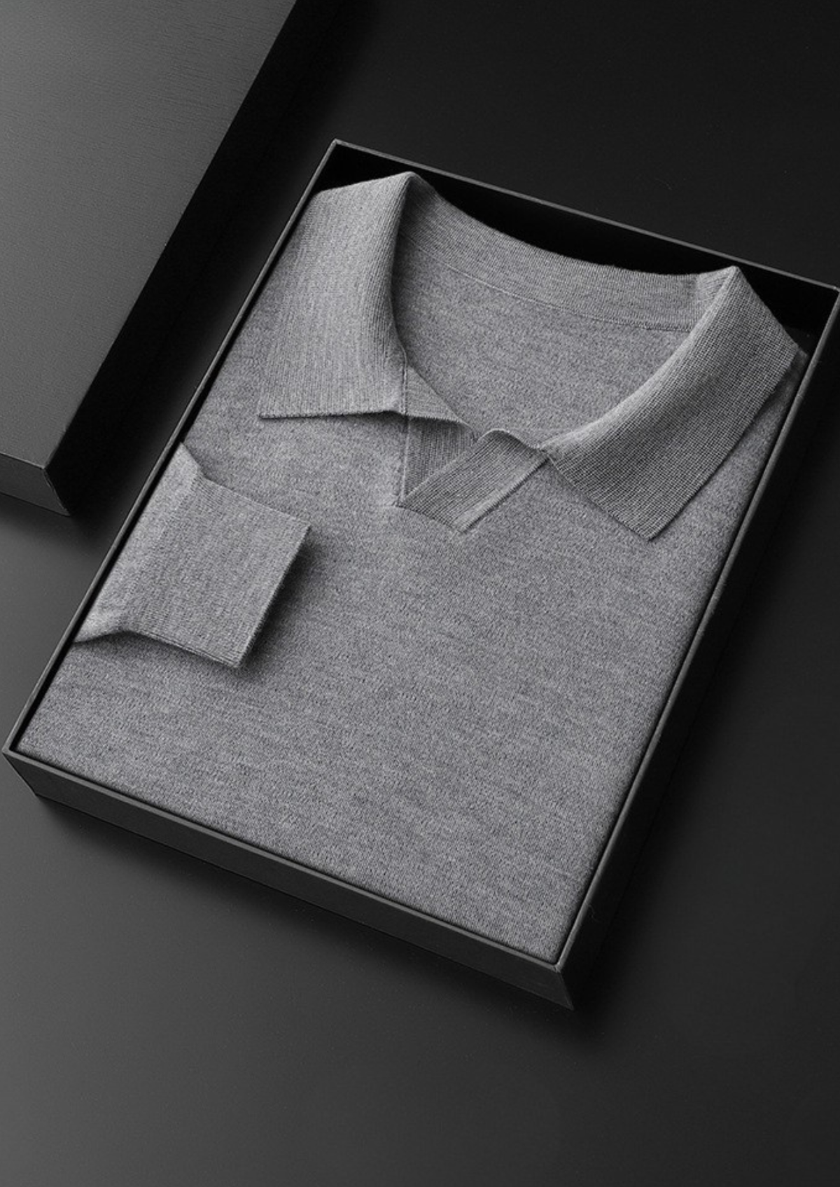Premium Cashmere Buttonless Sweater Polo | Roccella