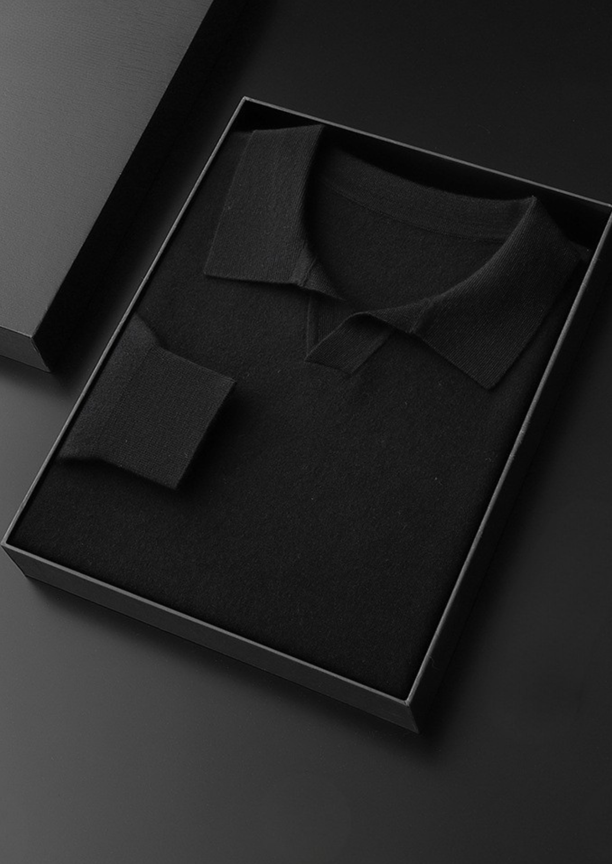 Premium Cashmere Buttonless Sweater Polo | Roccella