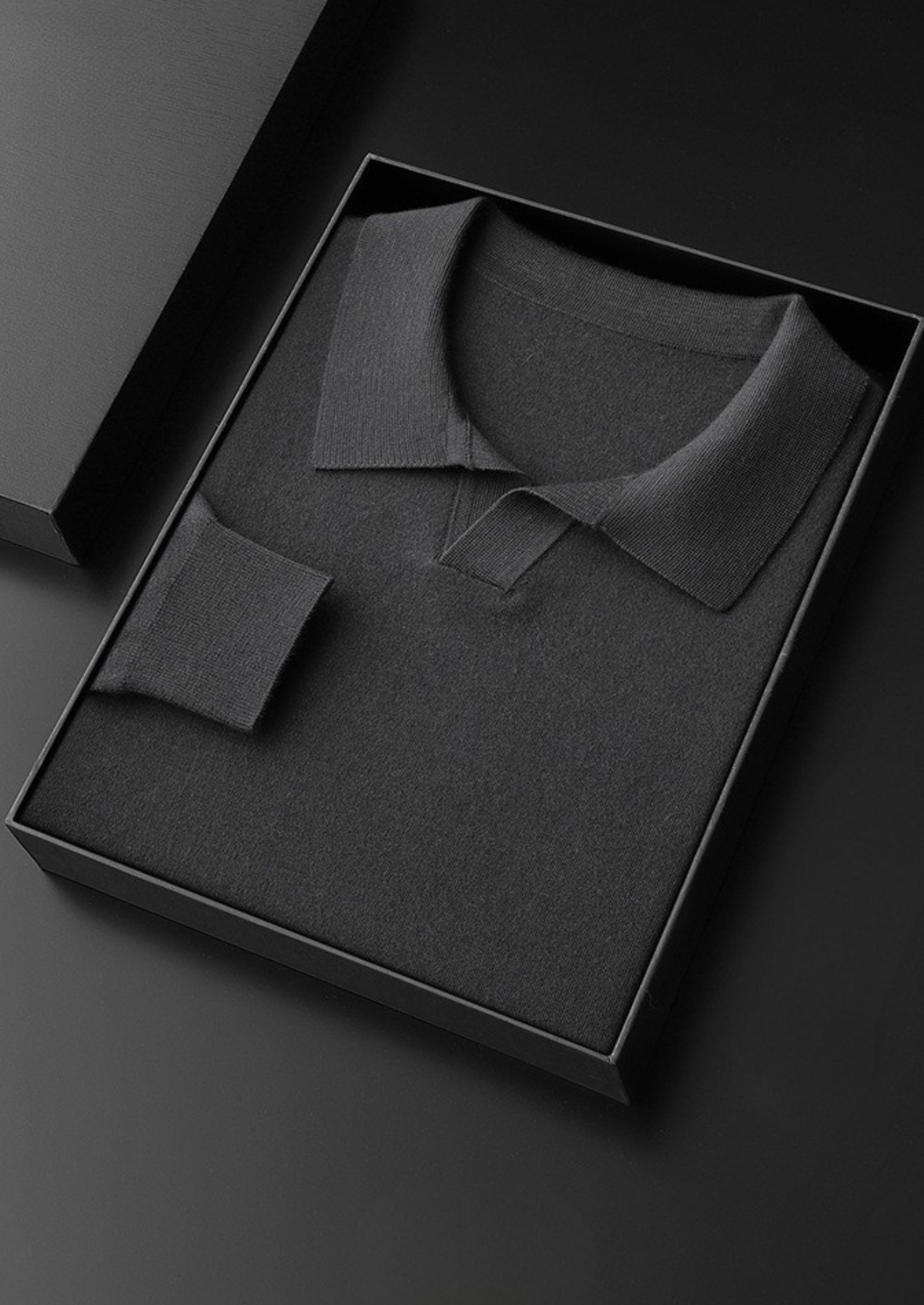 Premium Cashmere Buttonless Sweater Polo | Roccella