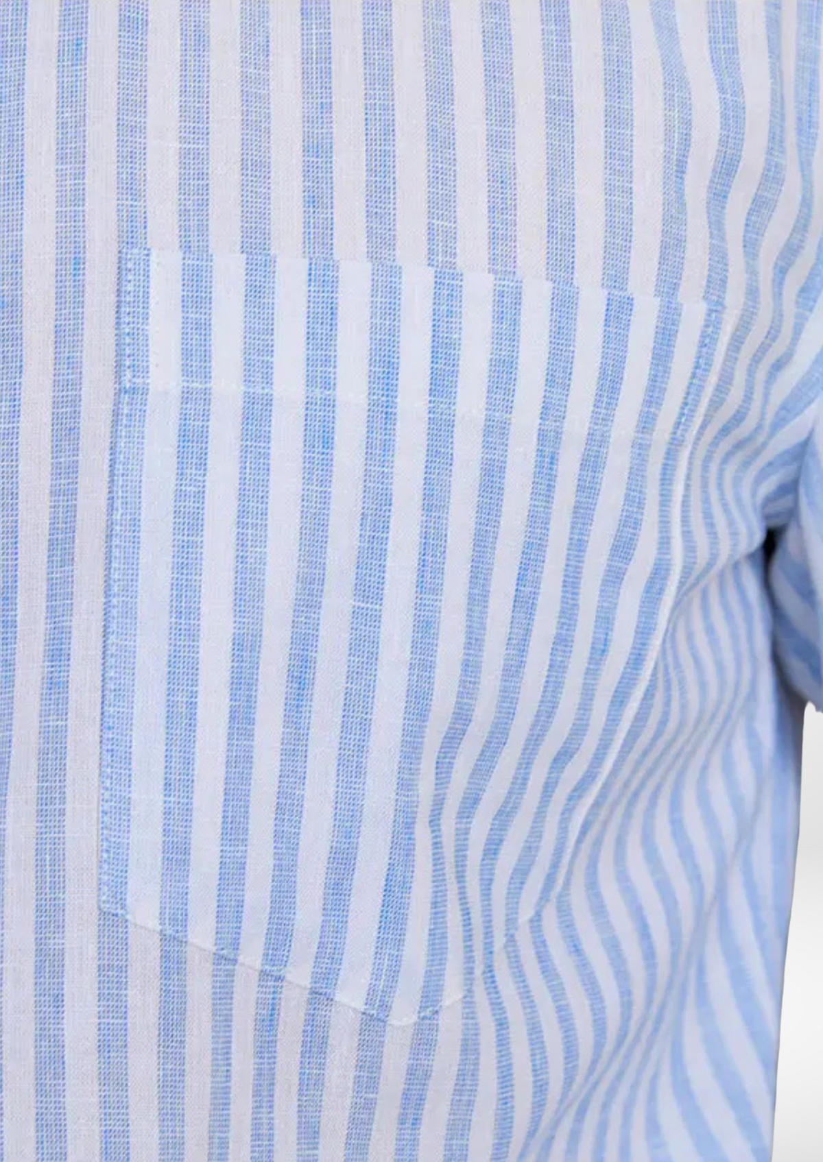Portofino Striped Coastal Shirt - Light Blue | Roccella