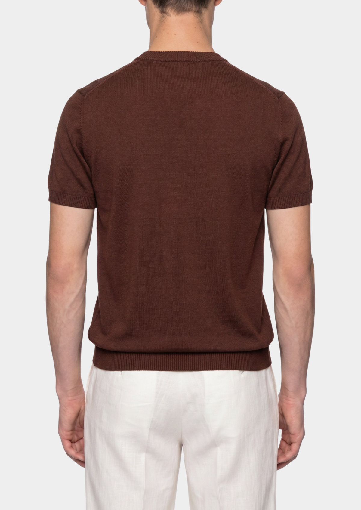 Essential Coffee Knitted Crewneck T-Shirt | Roccella