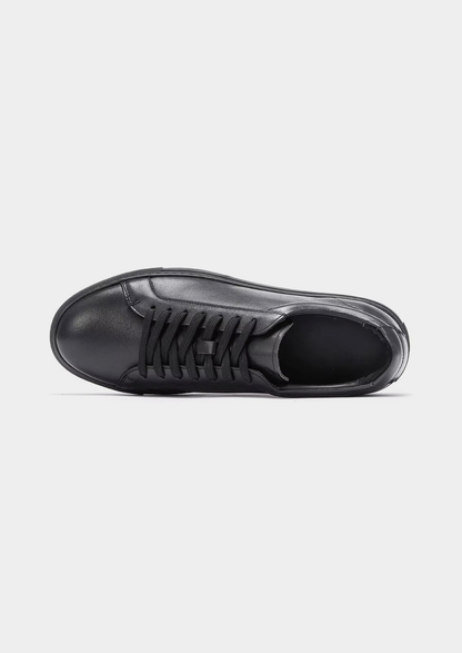 Black Essential Leather Sneaker | Roccella