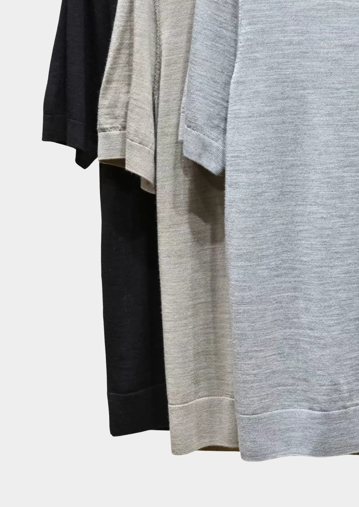 Ellis Light Gray Lightweight Polo Shirt | Roccella