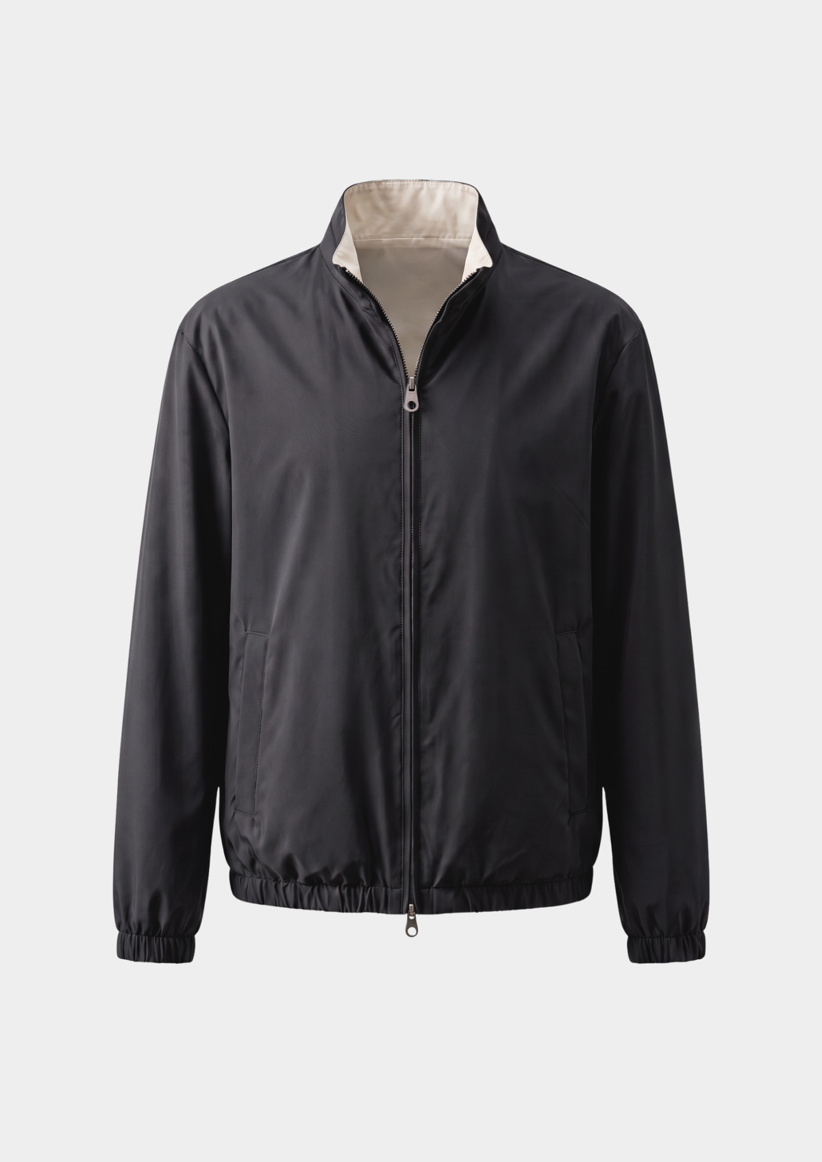 Black Technical Windbreaker Jacket | Roccella