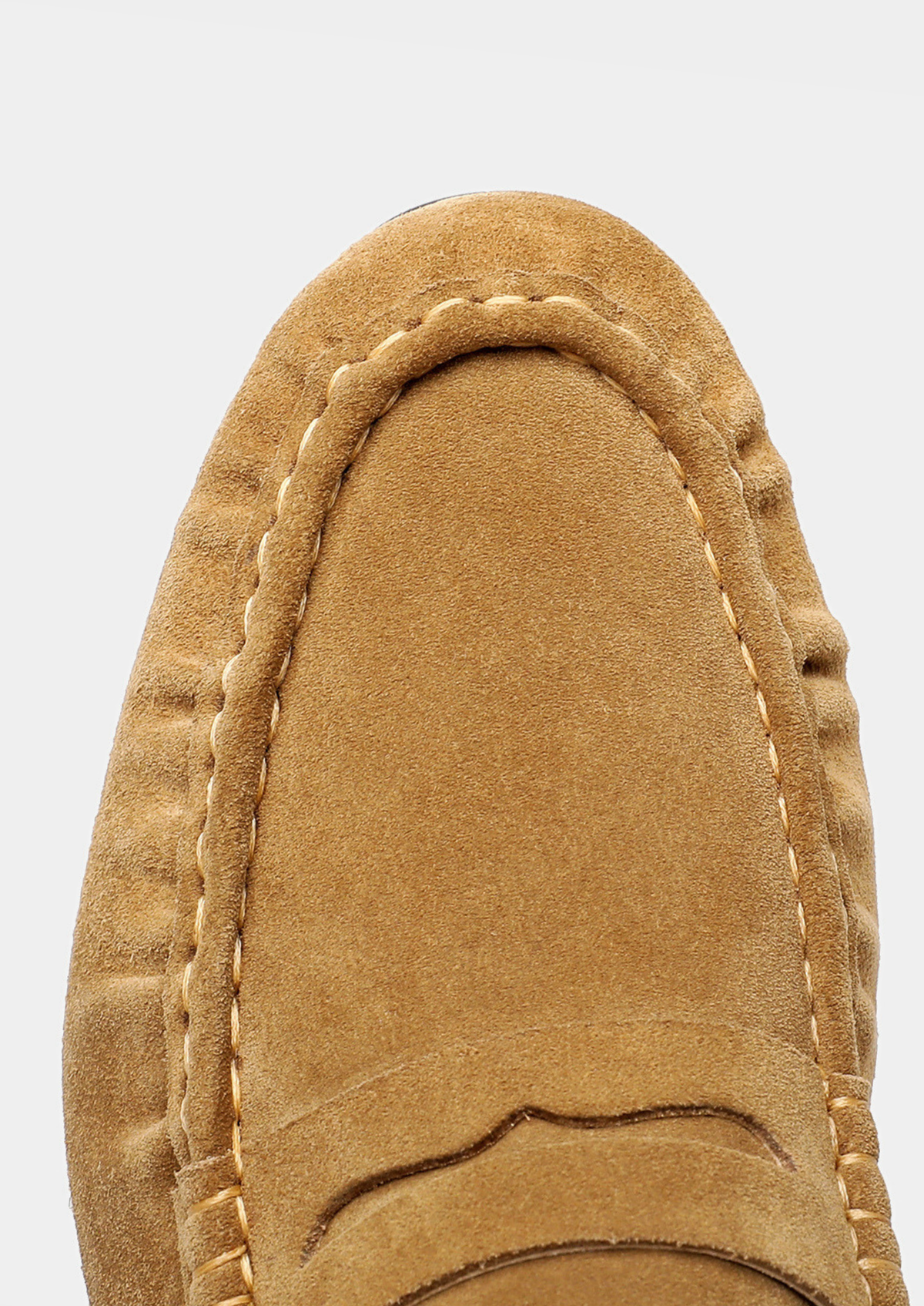 Caramel Classic Penny Suede Loafers | Roccella